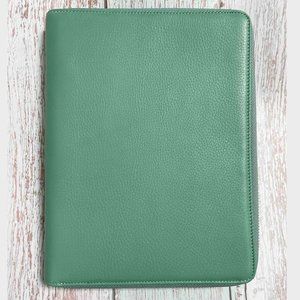 Brand New Gillio Firenze A5 Zip Appunto Epoca Aqua Organizer/Folio